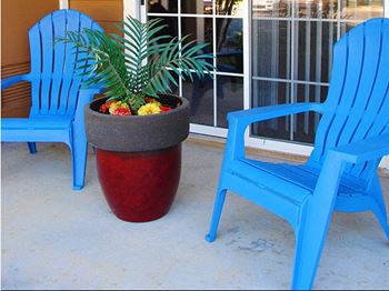 Private balcony or patio